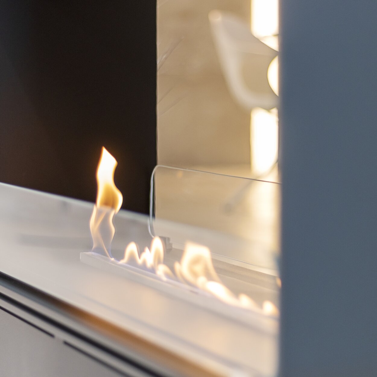 Flame of the bioethanol burner from Austin